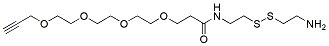 Molecular structure of the compound: Alkyne-PEG4-amido-SS-amine