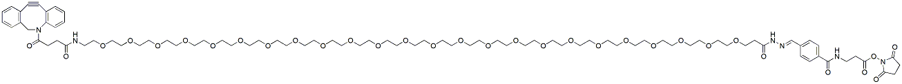 Molecular structure of the compound: DBCO-PEG24-hydrazone-NHS
