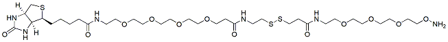 Molecular structure of the compound: Alkoxyamine-PEG4-SS-PEG4-Biotin
