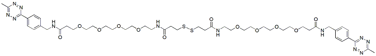 Molecular structure of the compound: Methyltetrazine-PEG4-amido-SS-amido-PEG4-Methyltetrazine