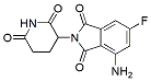 Molecular structure of the compound: Pomalidomide-6-fluoro