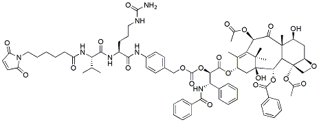 Molecular structure of the compound: Paclitaxel-MVCP