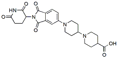 Molecular structure of the compound: 1-(2-(2,6-dioxopiperidin-3-yl)-1,3-dioxoisoindolin-5-yl)-[1,4-bipiperidine]-4-carboxylic acid