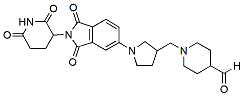 Molecular structure of the compound: 1-((1-(2-(2,6-dioxopiperidin-3-yl)-1,3-dioxoisoindolin-5-yl)pyrrolidin-3-yl)methyl)piperidine-4-carbaldehyde