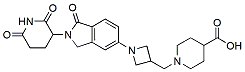 Molecular structure of the compound: 1-((1-(2-(2,6-dioxopiperidin-3-yl)-1-oxoisoindolin-5-yl)azetidin-3-yl)methyl)piperidine-4-carboxylic acid