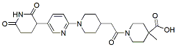 Molecular structure of the compound: 1-(2-(1-(5-(2,6-dioxopiperidin-3-yl)pyridin-2-yl)piperidin-4-yl)acetyl)-4-methylpiperidine-4-carboxylic acid