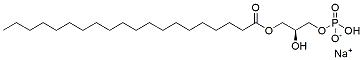 Molecular structure of the compound: 1-Arachidoyl Lysophosphatidic Acid, sodium salt