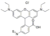 Molecular structure of the compound: Rhodamine B isothiocyanate