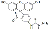 Molecular structure of the compound: Fluorescein-5-thiosemicarbazide
