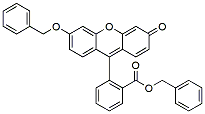 Molecular structure of the compound: Dibenzylfluorescein