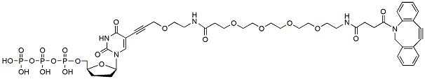 Molecular structure of the compound: ddUTP-PEG4-DBCO