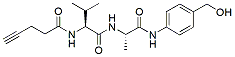 Molecular structure of the compound: 4-Pentynoyl-Val-Ala-PAB