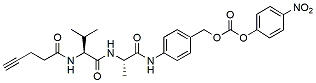 Molecular structure of the compound: 4-Pentynoyl-Val-Ala-PAB-PNP