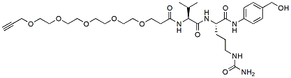 Molecular structure of the compound: Alkyne-PEG5-Val-Cit-PAB
