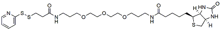 Molecular structure of the compound: Biotin-PEG3-SS-Py