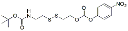 Molecular structure of the compound: Boc-NH-SS-OpNC
