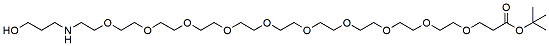 Molecular structure of the compound: 3-(t-butyl ester-PEG10-amino)propanol