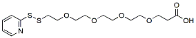 Molecular structure of the compound: (2-pyridyldithio)-PEG4 acid