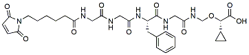 Molecular structure of the compound: MC-GGFG-NH-CH2-O-CH2-(s-cyclopropane)-COOH
