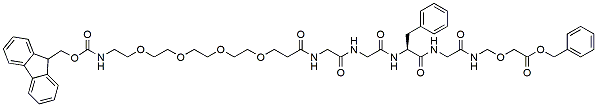 Molecular structure of the compound: Fmoc-PEG4-GGFG-CH2-O-CH2-Cbz
