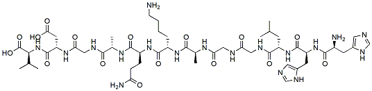 Molecular structure of the compound: Fibrinogen-Binding Inhibitor Peptide
