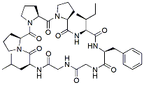 Molecular structure of the compound: Heterophyllin B