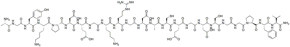 Molecular structure of the compound: Rusalatide acetate