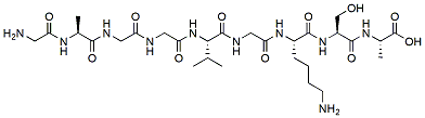 Molecular structure of the compound: GAGGVGKSA