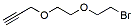 Molecular structure of the compound: Propargyl-PEG2-bromide