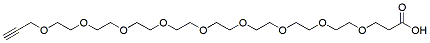 Molecular structure of the compound: Propargyl-PEG9-acid