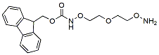Molecular structure of the compound: Fmoc-aminooxy-PEG2-NH2