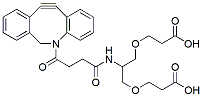Molecular structure of the compound: 2-(DBCO-amido)-1,3-bis (carboxylethoxy)propane