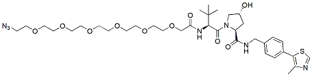 Molecular structure of the compound: (S,R,S)-AHPC-PEG6-Azide