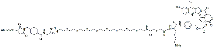 Molecular structure of the compound: Trastuzumab-SN38