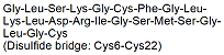 Molecular structure of the compound: C-Type Natriuretic Peptide (CNP) (1-22), human