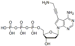 Molecular structure of the compound: 7-Deaza-7-propargylamino-dATP