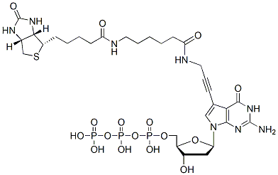 Molecular structure of the compound: Biotin-11-dGTP