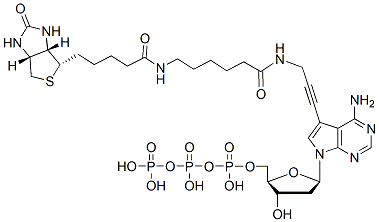 Molecular structure of the compound: Biotin-11-dATP