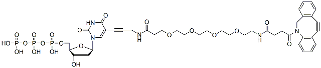 Molecular structure of the compound: DBCO-PEG4-dUTP