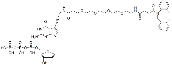 Molecular structure of the compound: DBCO-PEG4-dGTP