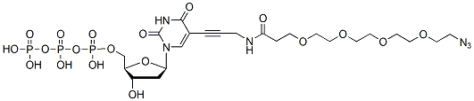 Molecular structure of the compound: Azide-PEG4-dUTP