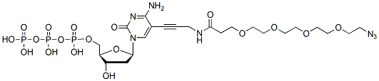 Molecular structure of the compound: Azide-PEG4-dCTP