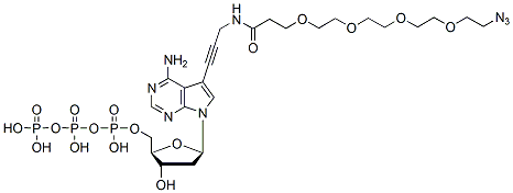 Molecular structure of the compound: Azide-PEG4-dATP