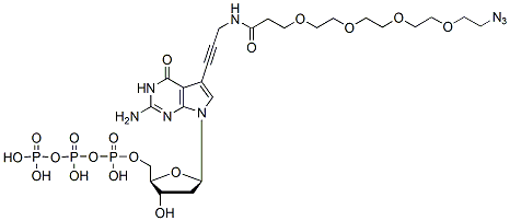 Molecular structure of the compound: Azide-PEG4-dGTP