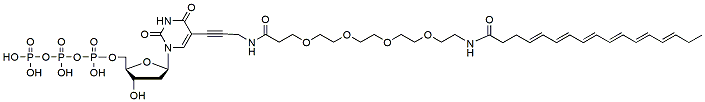 Molecular structure of the compound: DHA-PEG4-dUTP
