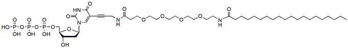 Molecular structure of the compound: Eicosanamido-PEG4-dUTP