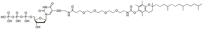 Molecular structure of the compound: Tocopherol-PEG4-dUTP