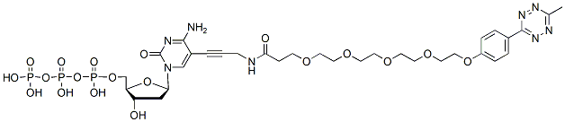 Molecular structure of the compound: Methyltetrazine-PEG4-dCTP