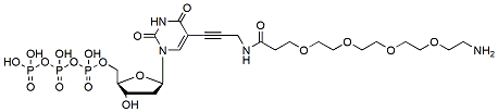 Molecular structure of the compound: Amine-PEG4-dUTP