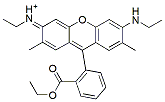 Molecular structure of the compound: Rhodamine 6G perchlorate